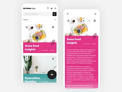Notes App 065 65 app challenge daily notes daily ui 065 dailyui dailyui065 design mobile mockup notes notes app notes widget ui uiux website