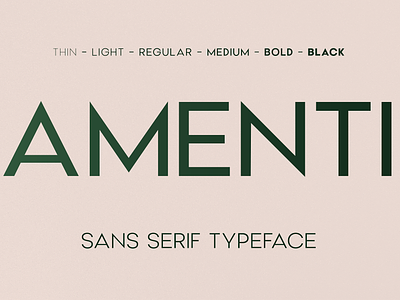 Amenti - Clean Modern Sans branding clean corporate design display font graphic design logo minimal minimalist modern modern typography poster sans sans serif trendy typeface