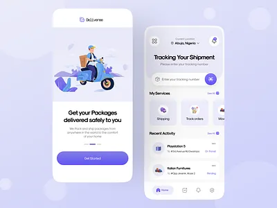 Delivery Logistic App mobile mobile app ui ui design uidesign uiux ux