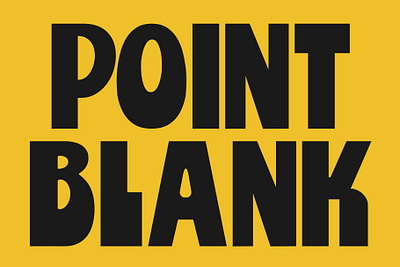 Point Blank - Display Typeface 1970s bold branding chubby design fat font funky graphic design groovy hippie hipster illustration logo playful retro trippy typeface vintage