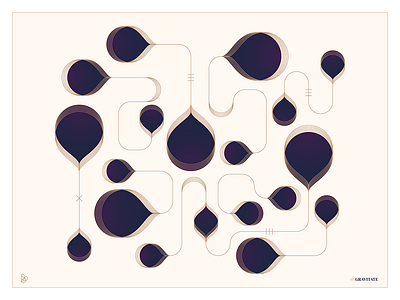 Abstract #04 abstract attraction gravity illustration illustrator pattern poster pull purple space