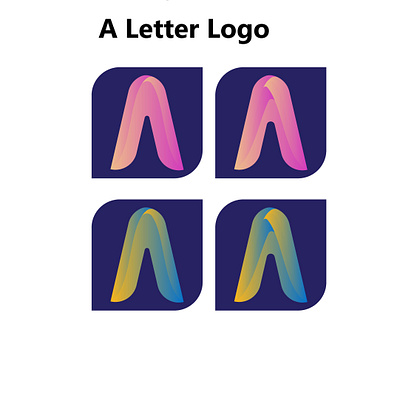 Letter A Modern Logo brand identity