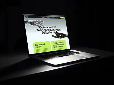 AI Tech Website branding ui website