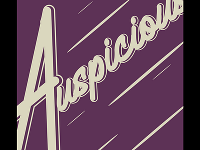 006_Auspicious branding design graphic design typography vector