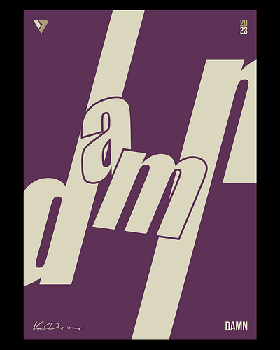 007_Damn branding design graphic design typography vector