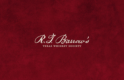 R. J. Barrow's Texas Whiskey Society branding design graphic design logo typography