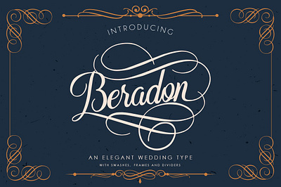 Beradon Script -Elegant Wedding font app branding design graphic design illustration logo typography ui ux vector