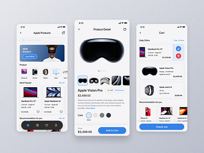 "GadgetHub (Mobile & Laptop Store)" app design ui ux