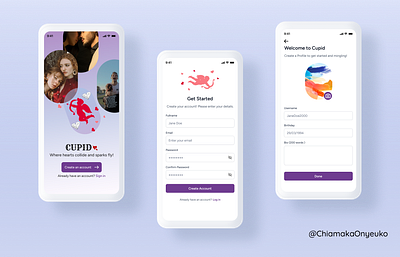 Daily UI. Day 1. Sign in process for a sm app daily ui design mobileapp product design signup