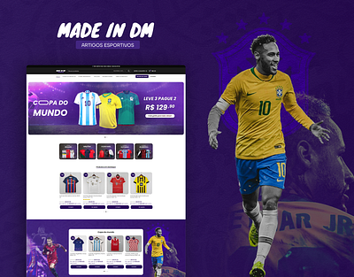 Made in Dm | E-commerce | Camisa de time | Futebol adobe photoshop dropshipping ecommerce elementor figma futebol loja uiux webdesign woocommerce woodmart wordpress