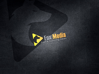 Logo Fox Media branding design graphic design illustration logo vector