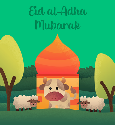 Eid Mubarak! design graphic design illustration vector