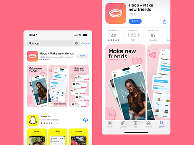 Screenshots for App Store app app store branding graphic design presentation
