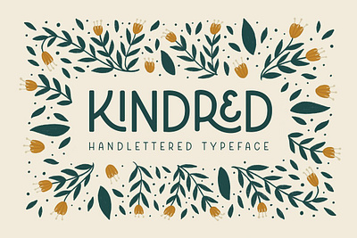 Kindred Handlettered Typeface app branding design graphic design illustration logo typography ui ux vector