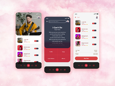 App UI Musickey app app design app ui design ui ux