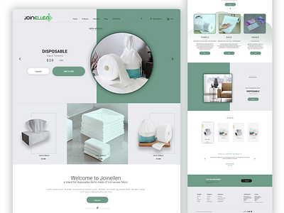 Web Template Joinellen design graphic design ui ux web template web ui website design