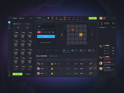 Gambling game — Mines csgo gambling game site ui ux web