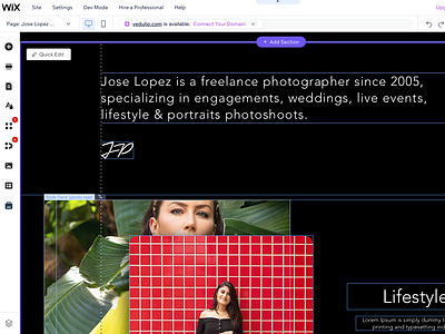 Jose Lopez Photography: Website Design logo design minimalist website modern website photography website ux design website design wix.com