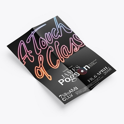 Poster Artwork – A Touch of Class design graphic design layout poster design typography