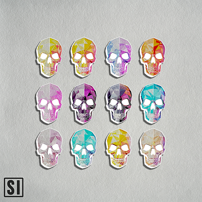 Skull Icons art brand branding gaming graffiti graphics illustration logo packaging pop pop art product skull skulls