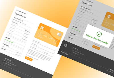 Yoga Website Payment Section branding design ui ux website