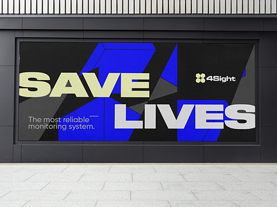 4Sight - Outdoor Advertising (Illustrative) brand branding grid identity design illustration law enforcement prevention safety tactical vector