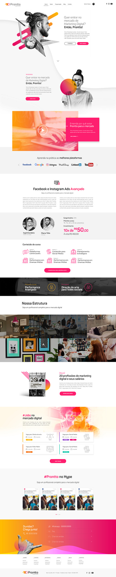 Prontto Website figma ui user interface ux web design