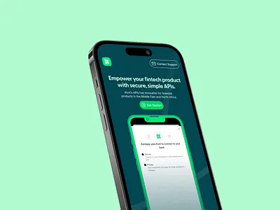 Mobile landing page | Kont™ clean design minimal product ui uidesign uidesigner uiuxdesign uxdesign