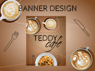 Cafe banner / Cafe Teddy adwerstingcreatives banner bannerdesign design graphic design