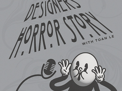Designers' Horror Story brand identity branding cartoon concept art design disney graphic illustration logo ui