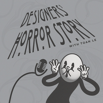 Designers' Horror Story brand identity branding cartoon concept art design disney graphic illustration logo ui