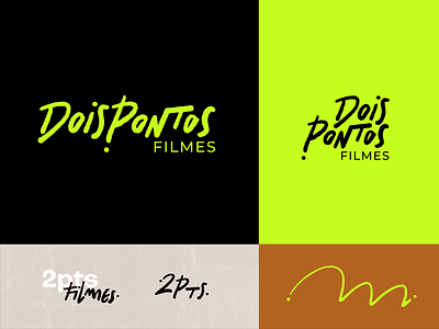 Dois Pontos Filmes - 2023 branding brushes graphic design illustration logo