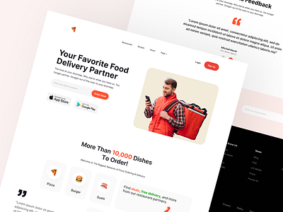 Food Delivery Website[FREE UI KIT] 3d animation branding delivery design graphic design illustration kit logo motion graphics ui ui design uidesign uikit uikits uiux ux