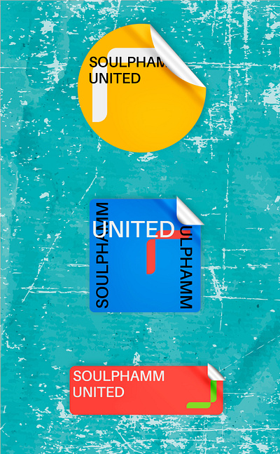 SOULPHAMM UNITED abstract brand identity branding logo design modern sports strength unity