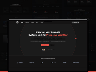 Website Dark Mode UI black dark mode marketplace mockup presentation ui user interface ux website website design website mockup