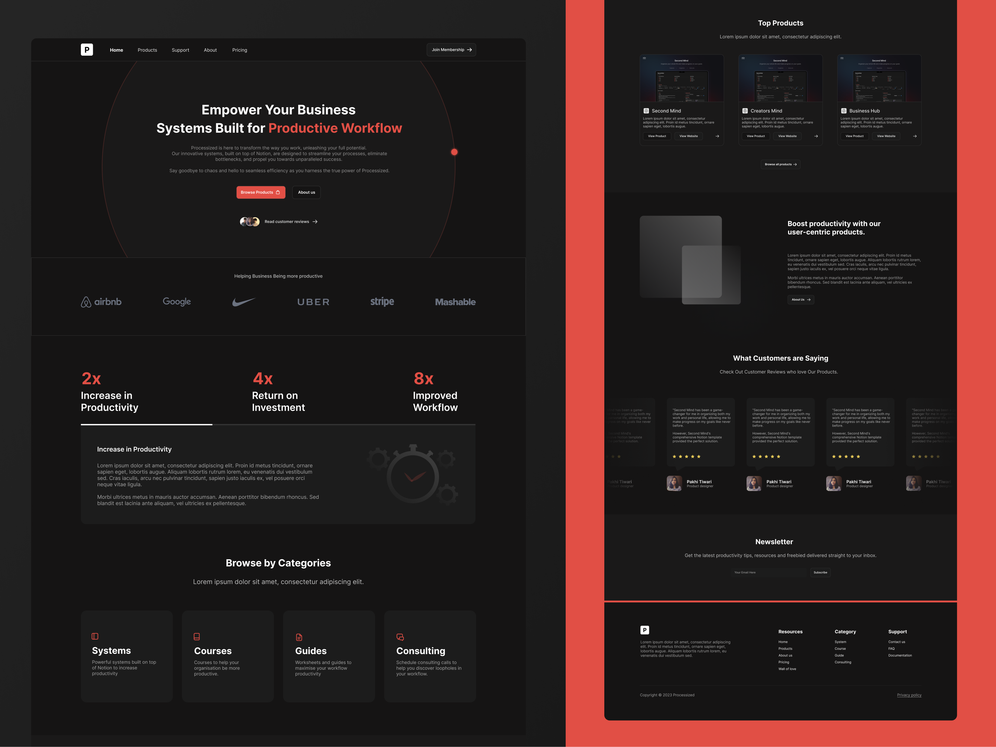 Website Dark Mode UI by Pakhi Tiwari on Dribbble