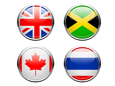Globe flag icons