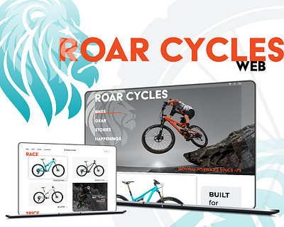 ROAR Cycles - Website, eCommerce branding design ecommerce logo modern product design ui ux xd