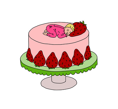 sweet cake book illustration illustration lettering