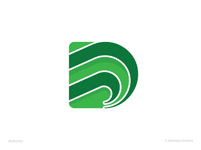 D branding custom type d logo d wave design graphic design green energy green startup grid logo illustration lettermark monogram logo logo design logo designer minimalist modern logo symbol icon vector mark typography ui wave logo