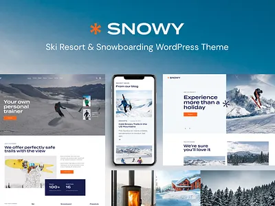 Snowy - Ski Resort & Snowboarding WordPress Theme design web design webdesign wordpress wordpress design wordpress theme wordpress themes