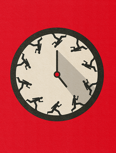 Running out of time concept art editorial editorial illustration illustration illustrator