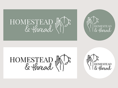 Homestead + Thread Embroidery Shop Branding and Web Design accessibility adobe branding canva client color design ecommerce freelance graphic design illustration image logo shopify small business typography ui ux vector web design
