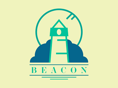 #dailylogochallenge - Lighthouse - BEACON branding design graphic design logo typography vector