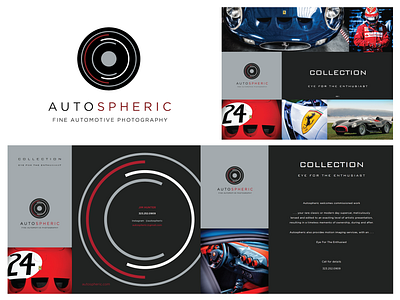 Logo and Catalog for a Racing Car Photographer brand identity brandidentity branding catalog design design graphic design icons logo print design