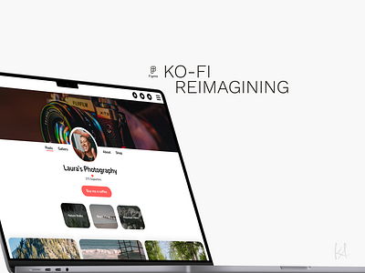 Ko-fi Reimagining design figma mockup ui ux web design