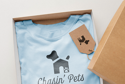 Chasin' Pets Brand Logo Tshirt brand design brand identity branding design logo design logo design branding logo design concept