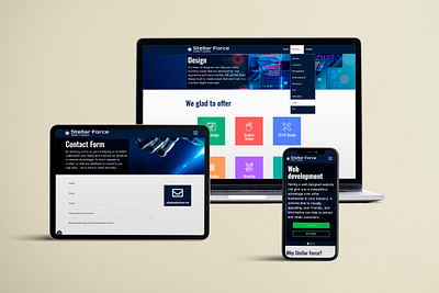 Stellar Force: Web Design – Crafting Inspiration into Reality branding design graphic graphic design logo ui ux web design