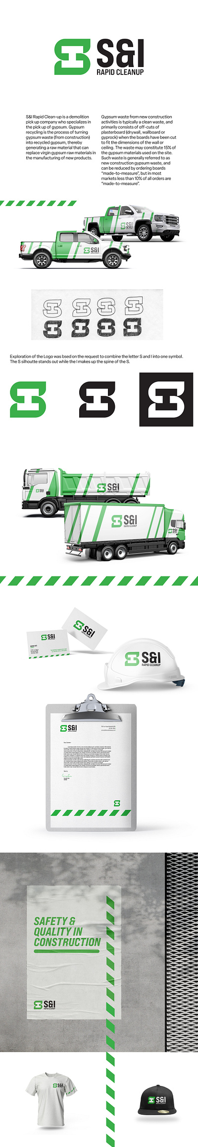 S&I Logo- Branding adobe ai branding construction design graphic design hardhat illustration logo truck