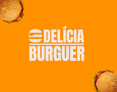 Delícia Burguer branding graphic design illustration logo